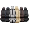 thumbnail image 5 of For Subaru Impreza L 1999 Car Seat Covers, Black and Red Edges Car Seat Covers, PU Leather, Two-piece set, With a Headrest and Lumbar Support, Waterproof, Beautify the Interior of Old Cars, 5 of 7