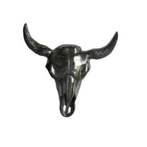 Large Metal Wall Mount Bull Head Sculpture Faux Skull Bison Head Sculpture Unique Figurine Bull Head Statue A Excellent Item for Home | Office | Restaurant Decorations by indaiaart12