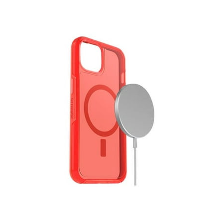 OtterBox - Symmetry Plus Antimicrobial MagSafe Case for Apple iPhone 13 - In The Red