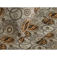 thumbnail image 3 of Ambesonne Geometric Quilted Coverlet 3 Pcs, Abstract Circles Spirals, Queen Size, Warm Taupe Dark Orange, 3 of 4