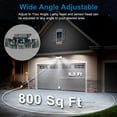 thumbnail image 4 of Solar Lights Outdoor, 300 LED 7000K Motion Sensor Lights Cordless; 5 Adjustable Heads, 360° Wide Angle Illumination, IP65 Waterproof, Security LED Flood Light for Patio Yard Garden, 4 of 8