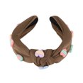 thumbnail image 5 of Unique Bargains 1 Pc Headband Solid Color Hair Accessories for Women Coffee Color, 5 of 5