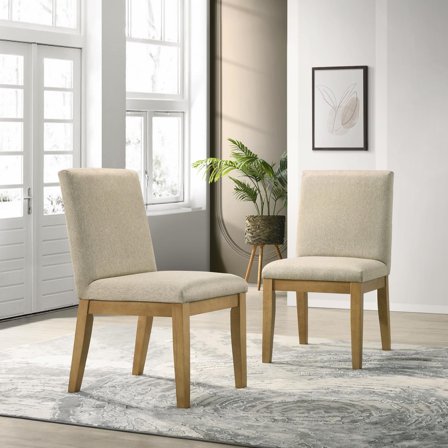 Newboti Rocco Contemporary Solid Wood Dining Chairs, Set of 2 0419416015936345