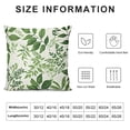 thumbnail image 5 of BANET  Winter Pillow Covers, Green Watercolor Leaves Seamless Pattern Double Sided Decorative Pillows Cases Throw Pillows Covers 20x20in, 5 of 5