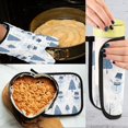 thumbnail image 5 of Yayeee Oven Mitts and Pot Holder Set of 4 Heat Resistant Kitchen Gloves Baking Hot Pad, White Snowman, 5 of 5
