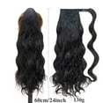 thumbnail image 4 of SEGO Clip in Ponytail Hai Extensions Ponytail Wrap on Heat Resistant Curly Wave Synthetic Hairpiece for Women 24" Medium Brown, 4 of 9