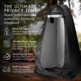 thumbnail image 3 of Carpa de privacidad EverScout Pop-Up de 120 x 120 x 198 cm, impermeable, 3 of 7