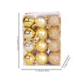 thumbnail image 2 of Nilvkv 24PCS Christmas Tree Balls Ornaments for Xmas Christmas Tree 4cm/1.57" Shatterproof Christmas Tree Decorations Hanging Ball for Holiday Wedding Party Christmas Decorations Clearance, 2 of 5
