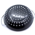 thumbnail image 3 of OUNONA Assiette de Barbecue Ronde Noire Rôtissoire pour Légumes Poisson Crevette 1 Pcs, 3 of 8