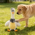 thumbnail image 6 of YaoZQ Extra Large Yellow Squeaky Dog Toy Giant Plush Chew Doll for Medium Large Breeds Interactive Tug of War Stuffed Animal Anxiety Relief 18 Inch, 6 of 6