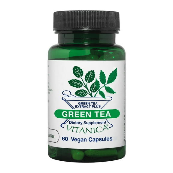 Vitanica Green Tea Extract Supplement 330mg, 45% EGCG, 98% Polyphenols and 80% Catechins, Weight Management Energy Metabolism & Thermogenesis Support, Antioxidant and Immune Support Vegan,60 Count
