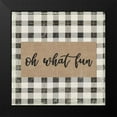 thumbnail image 2 of PI Studio 20x20 Black Modern Framed Museum Art Print Titled - Oh, What Fun, 2 of 5