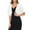 White, variant on Spring Jackets Coats for Women Adaptable Pull-On Convertible Work Jacket Raincoat Elbow-Length Cocoon White Womens Jackets Casual