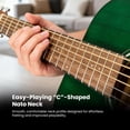 thumbnail image 3 of Fender FA-15 3/4-Scale Kids Steel String Acoustic Guitar - Green w/ Gig Bag, 3 of 8