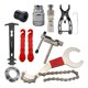 thumbnail image 2 of 9x de herramientas de reparación de bicicletas, regla de medición de cadena de bicicleta, removedor de volante para bicicletas de montaña, Soledad removedor de manivela, 2 of 4