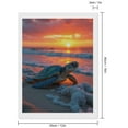 thumbnail image 2 of Diamond Art Kit for Adults, Turtle Beach Sunset Scene Diamond Painting for Adults Beginners, 5D DIY Diamond Art Painting Kits, Colorful Diamond Painting Craft for Home Decor 12x16, 2 of 7