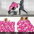 thumbnail image 6 of Car Seat Cover Baby - Hawaiian Style Pink Flower Breathable Infant Car Seat Cover for Baby Carseat, Lightweight Comfort Baby Essentials Must Haves Newborn Stuff for Girl Boy, 6 of 7