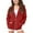Red, variant on XEGLSBU Girls Zip up Hoodies Full-Zip Solid Color Hood Jacket with Casual Fall Hoodie with Pockets for Toddler and Teen Pink Size 9-10 Years