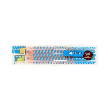 Apsara Ez Grip Extra Dark Pencils-Pack Of 10|Black