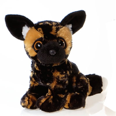 African Wild Dog Plush Toy 9" Big Eye Stuffed Animals 