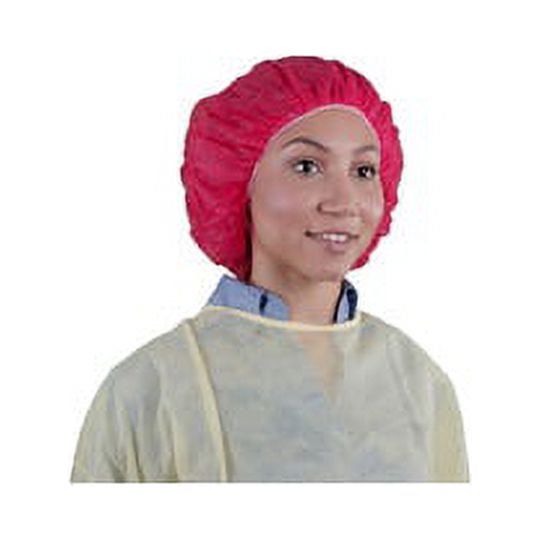 Keystone Safety 21 Red Latex Free Polypropylene Surgical Bouffant Cap, 100/Bag (3 Cases)