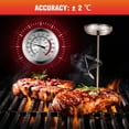 thumbnail image 4 of Weiweiguan 1pc Cooking Thermometer Kitchen Meat Thermometer Food Thermometer Stainless Steel Probe Frying Thermometer, 4 of 7