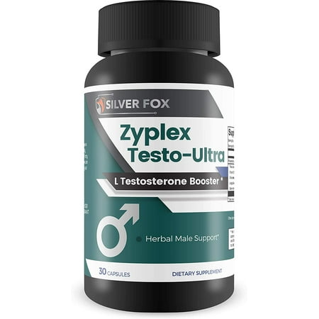 Zyplex Testo Ultra - L Testosterone Booster - Alpha Max Blend - Powerful, Pure, and Natural - Boost Male Energy, Strength, Focus, Performance and Stamina - 30 Servings