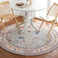 thumbnail image 2 of SAFAVIEH Anatolia Dalton Oriental Wool Area Rug, Grey/Ivory, 6' x 6' Round, 2 of 8