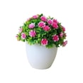 thumbnail image 3 of False Faux Fake Artificial Flower Plants Decorative with Home Office pink, 3 of 6