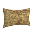 thumbnail image 2 of Junzan World Map1 Pillow Cases Standard Size, With Envelope Closure Bed Pillow Cases,20"X30" Inches, 2 of 9