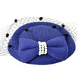 thumbnail image 5 of Visland Fascinators Hats 20s 50s Hat Pillbox Hat Cocktail Tea Party Headwear with Veil for Girls and Women, 5 of 5