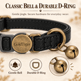thumbnail image 6 of GoldTiger Vintage Style Leather Breakaway Cat Collar - Adjustable, Durable, Retro Bell - Suitable for All Types of Cats and Small Dogs, 6 of 7