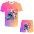 thumbnail image 1 of Niñas verano niño niñas Disney Stitch ropa 2 uds trajes niños ropa para niñas chándal traje para niñas niños Clothing9T Gao Jinjia LED, 1 of 2
