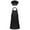 Black, variant on Aislor Kids Girls Boys Cotton Adjustable Apron and Chef Hat Set with Pockets for Kitchen Cooking Baking Wear Gardenin A Pink M