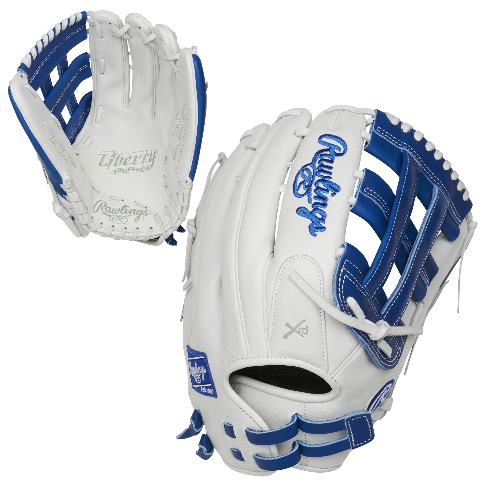 Rawlings Liberty Advanced 13" RLA1306R Slowpitch Softball Glove, White