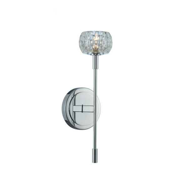 Kalco Lighting 511621CH Wall Sconces Chrome Steel/Glass Mae Chrome
