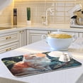 thumbnail image 6 of Cute Cat Dish Drying Mat, Absorbent Microfiber Pad Protector For Kitchen Counter Top Mat Dish Drainboard 16x18in Home Decor, 6 of 7