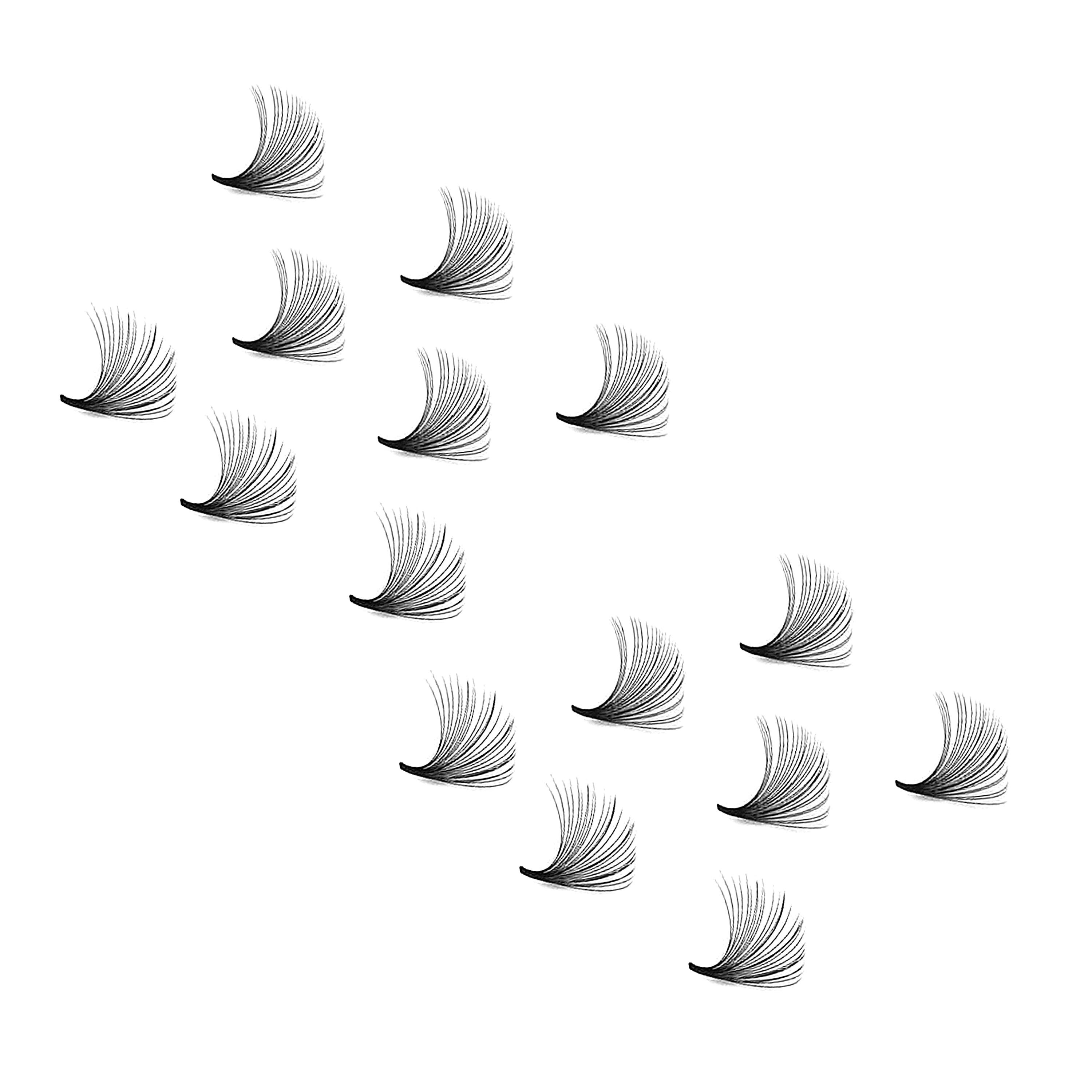 20D - C Curl Lashes, 500 Premade Volume Fans, 0.03mm thickness, Eyelash Extensions, Handmade.