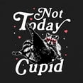 thumbnail image 3 of Wild Bobby Not Today Cupid Cute Funny Trash Panda Meme Valentine's Day Unisex Crewneck Sweatshirt, 3 of 6