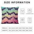 thumbnail image 5 of Happy Halloween Bats Pillow Covers  Pastel Purple Pink Bat Decorative Square Couch Pillow Cases  Fall DecorThrow Pillows for Room Porch Patio Couch Outdoor, 5 of 5