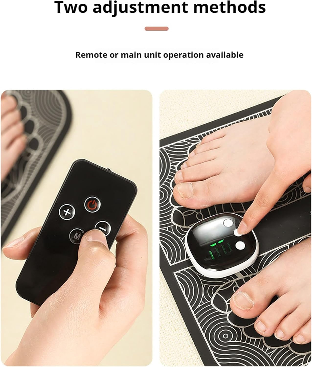 Ornexis Foot Plate Massager for Everyday Comfort, 8 Massage Modes, 19 Intensity Levels, Smart Auto Power-Off, Remote Control, USB Rechargeable