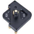 thumbnail image 2 of Aluminum Brass Laser Engraving R15-20-25-30 Router Table Corner Plate Woodworking Tool, 2 of 10