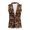 Autumn Dog Leaves, variant on Breathable Women's Sleeveless Waistcoat Vest for Summer Work Date, Midweight Open Front Outerwear Vest, Turkey
