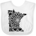 thumbnail image 3 of Inktastic Minnesota Silhouette Mandala Boys or Girls Baby Bib, 3 of 4