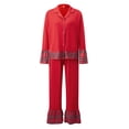 thumbnail image 4 of RUINIXCW Family Christmas Pajamas Matching Sets Classic Plaid Design Outfits Sleepwear Loungewear for Holiday Wear, 4 of 6