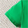 thumbnail image 4 of UAYOTSE Baby Girl Boy Summer Clothes Short Sleeve Tops Embroidery Tee Pattern Tshirt+Vintage Plaid Short Pants Set kids summer clothes(2-3 Years,Green), 4 of 8