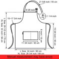 thumbnail image 2 of (Price/each)Opromo Unisex Cotton Canvas Adjustable Chef Kitchen Aprons with 2 Pockets-Shepherd Check-L, 2 of 7