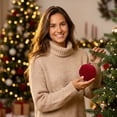 thumbnail image 6 of Christmas Tree Decoration Plastic Ornament Set Hanging Xmas Tree Ball for Xmas Holiday Wedding Party Christmas Ornaments (9 pcs), 6 of 6