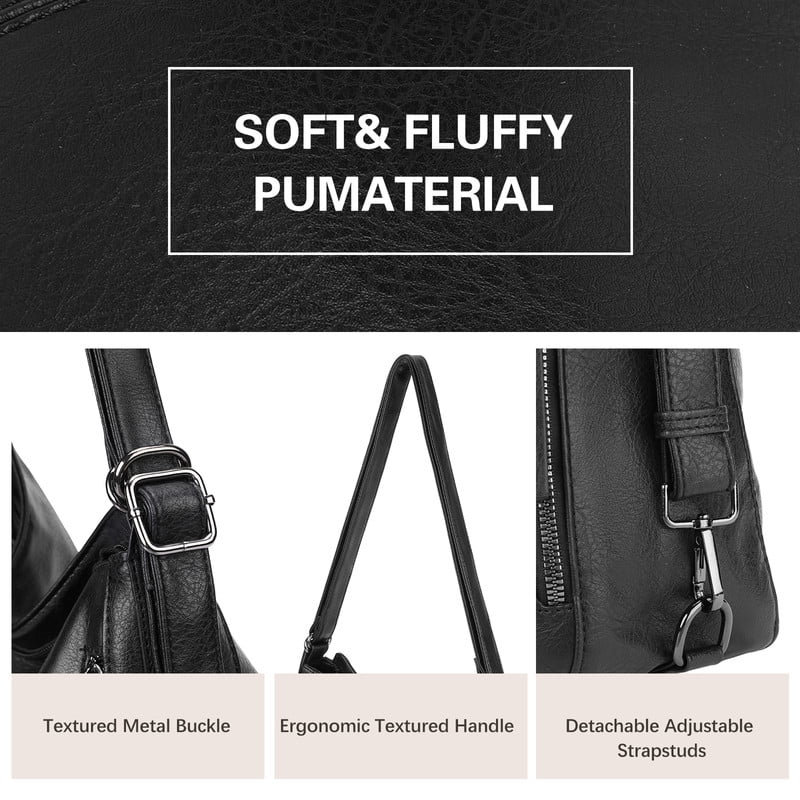 FALAN MULE Tote Handbags for Women Convertible Backpack Purses PU Leather Hobo Bags