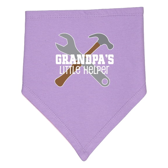 Inktastic Grandpa's Little Helper Baby Bandana Bib